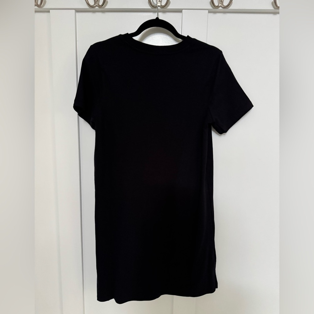 Old Navy Crew Neck Black T-Shirt Dress - Picture 4 of 5